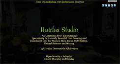Desktop Screenshot of hairfaxstudio.com